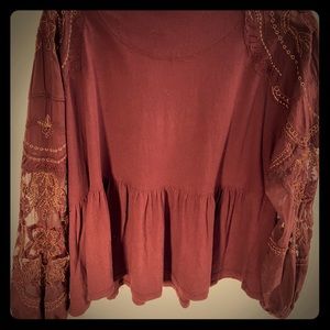 Free people Red wine color size M